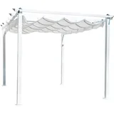 Gardenson Pergola, Metall, 345x246x395 cm, Sonnen- & Sichtschutz, Pavillons & Pergolas, Pergolas