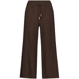 Zero Damen Hose mit Bindegürtel Braun 38