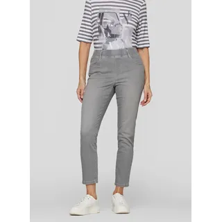 Jerseyhose RABE "Hose", Damen, Gr. 40, Normalgrößen, grau, 90%Baumwolle, 8%Polyester, 2%Elastan, unifarben, relaxed fit, Hosen Jerseyhose