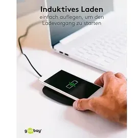 goobay 15W Induktive Ladestation, schwarz