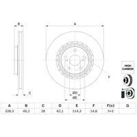 Bosch Bremsscheibe 0 986 479 G63