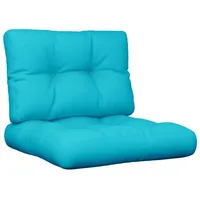 vidaXL Palettenkissen 60 x 40 x 20 cm türkis 2-tlg.