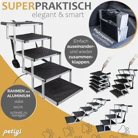 Petigi Hundetreppe klappbar 5 Stufen 70 kg