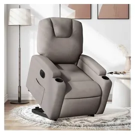 vidaXL Relaxsessel Mit Aufstehhilfe Elektrisch Taupe Stoff - Vidaxl