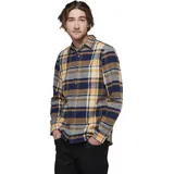 Black Diamond Project Flannel Langarmhemd - Indigo / Gold Plaid - L