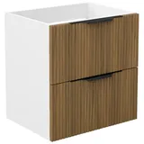 duschspa Waschtisch Unterschrank Waschtischunterschrank Waschbeckenunterschrank Badschrank, 50-120cm Hängeschrank, Matt / Hochglanz 50 cm x 52 cm x 38.8 cm
