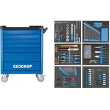 Gedore Werkzeugwagen WSL-L-TS-190 mit 190-teilig Werkzeugsortiment