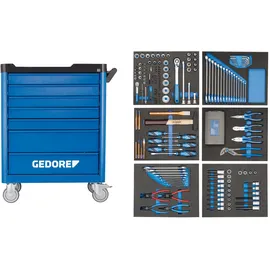 Gedore Werkzeugwagen WSL-L-TS-190 mit 190-teilig Werkzeugsortiment