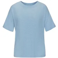 S.Oliver Damen Pyjamaoberteil hellblau-meliert Gr.32/34