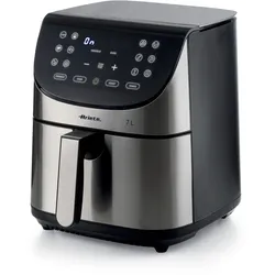 ARIETE Heissluftfritteuse "4628", silber (schwarz, silber), B:32,5cm H:34cm T:27cm, Fritteusen, Air Fryer Metal 7 L