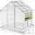 Juskys Gewächshaus Aluminium Grau HKP 4 mm 3,6 m2