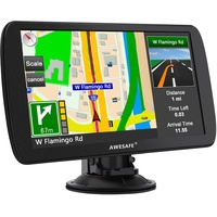 AWESAFE LKW Navigationsgerät mit 9 Zoll Touchscreen, GPS Navi 2023 Navigationssystem unterstützt lebenslang Kartenupdate