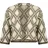 Cartoon Strick-Cardigan mit Jacquard Khaki 38