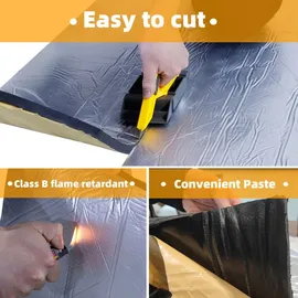 CCLIFE Dämmmatte selbstklebend 1 m x 8 m x 13 mm