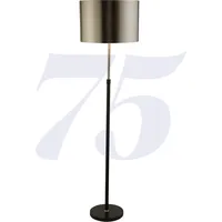 Searchlight Stehlampe "Stehlampe Touch, 1-flammig", mattschwarz, satiniertes silber und