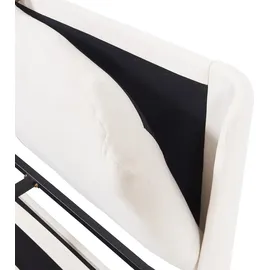 [en.casa] Lunner mit Bettkasten 140x200 cm Beige