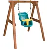 AXI Holzschaukel Braun - Babyschaukel | Schaukel Türkis/Gelb GELB Junior