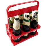 Männerhandtasche Bier | Faltbarer Bierträger Getränketräger Mit Griff, Flaschenträger Aus PP Für 6 Flaschen, Flaschenregal Wiederverwendbarer Biersammler, Geschenkidee Männer, Geburtstag, Vatertag