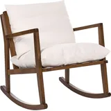 Schaukelsessel Kjevik Holz Braun / Hellbeige
