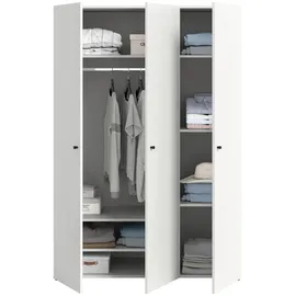 Livetastic Drehtürenschrank Darwin 120 x 176 x 51 cm Weiß