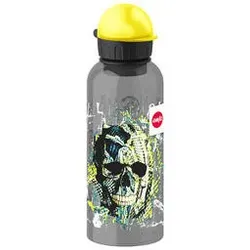 emsa TEENS Trinkflasche, 0,6 Liter, Motiv: Skull