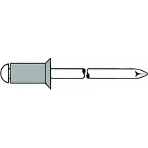 Gesipa Blindniete Alu/Stahl Senkkopf 3 x 6 500 Stück