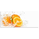 Artland Küchenrückwand »Orange mit Spritzwasser«, (1 tlg.), orange