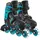 GLOBBER GO Skates – Inlineskates Kinder, verstellbar Gr. 34-37, ABEC 9, Leuchtrolle, Geschwindigkeitsanpassung, blau