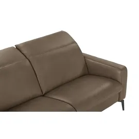 Hukla Einzelcouch Leder 1-Sitzer Braun