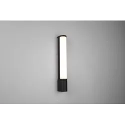 Trio 284074232 LED Wandleuchte Piera 1x8w | 850lm | 3000k | IP44 - schwarz