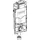 Geberit GIS Wand-WC-Element 461207002 mit Sigma, Unterputz-Spülkasten 12cm