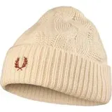 Fred Perry Herren Mütze weiß Woll-Stoff, weiß, NOS