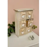 My Flair Lenni Mini Kommode mit 6 Schubladen, Organizer für Kleidung, Mehrfarbig, einzigartig