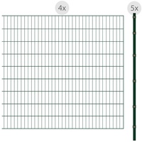 Arvotec Einstabmattenzaun "ESSENTIAL 180 zum Einbetonieren" Zaunelemente Gr. H/L: 180 cm x 8 m H/L: 180 cm, grün (dunkelgrün) Zaunelemente