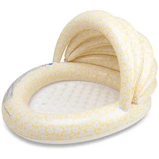 Swim Essentials Swimming Pool 100 cm Yellow Flowers Canopy 100 x 77 cm