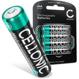 CELLONIC® Ersatzakku für Elmeg D131 Telefon Ersatz Akku, 4X 1000mAh AAA wiederaufladbare Batterie Telefonakku