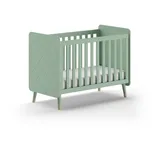 58 aufm Kessel Kamillah Gitterbett 124x68x96 Olive Grün