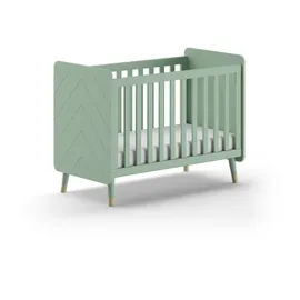 58 aufm Kessel Kamillah Gitterbett 124x68x96 Olive Grün