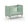 58 aufm Kessel Kamillah Gitterbett 124x68x96 Olive Grün