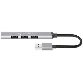 Manhattan 4Port USB-A Hub 3x480Mbit/s 1xGbit/s USB-A Stecker