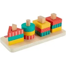 FISHER-PRICE HXV05 Fisher-Price Buntes Holz-Stapelspielset