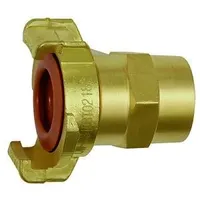 Riegler GEKA-Gewindestück, Schraubanschluss, starr, KTW, MS blank, LW 25