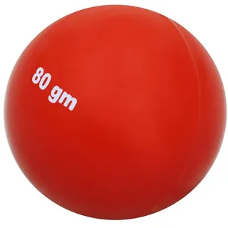 HAEST - Schlagball 80g, Wurfball für Wettkampf und Training, Roter Ball für Weitwurf aus Kunststoff