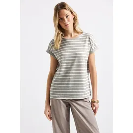 STREET ONE Gestreiftes T-Shirt - Beige