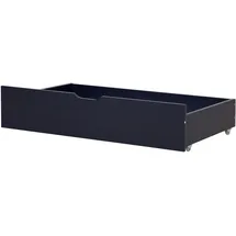 Beliani Bettschublade 2er Set Kiefernholz RUMILLY Marineblau