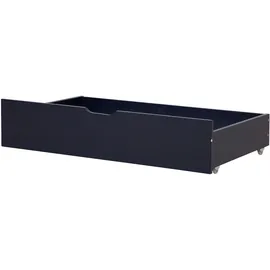 Beliani Bettschublade 2er Set Kiefernholz RUMILLY Marineblau