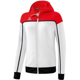 Erima CHANGE Trainingsjacke mit Kapuze weiß/rot/schwarz, 34