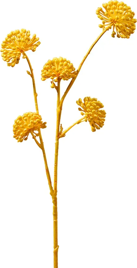 Beeren Zweig 58cm x2 gelb
