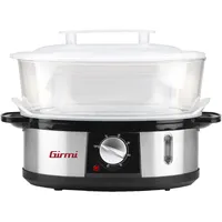 Girmi VP26 Dampfgarer, 750 W, 12 Liter, 3 Ebenen, Stahl