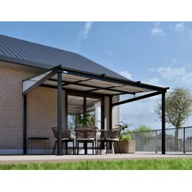 Sojag Terrassenüberdachung Budavar 367 x 243 x 299 cm schwarz